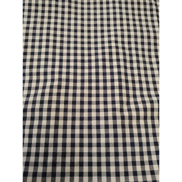 Stafford Easy Care Broadcloth Travel Shirt Blue Check Fitted 15 1/2 32/33 Pocket - Picture 2 of 9